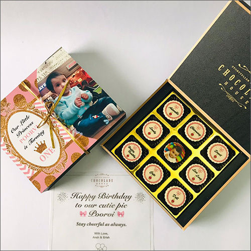 Laminated Material Photo Printed Chocolate Gift Box For Birthday