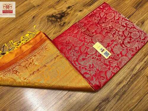 Kanchipuram border bridal silk saree