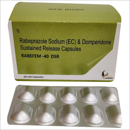 RABEFEM-40 DSR CAPSULE (RABEPRAZOLE 40 MG WITH DOMPERIDONE 30 MG)