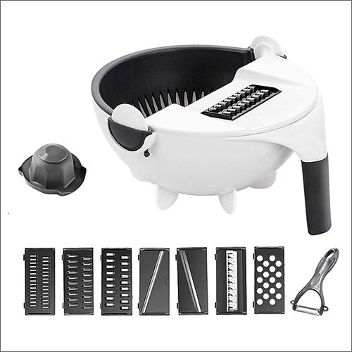 Plastic Drain Basket With Vegetables Cutter Application: Kitchen