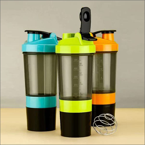 Plastic Flip Top Cap Gym Shaker Bottle Capacity: 1000 Milliliter (Ml)