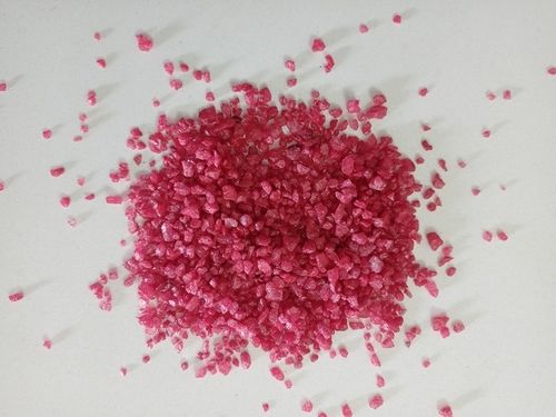 Natural silica quartz non removable RED colored silica chips and aggregate for industrial used