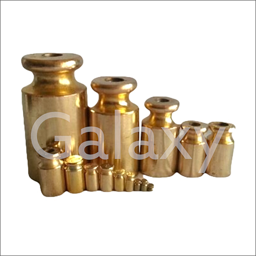 Cylindrical Knob Brass Weights Set