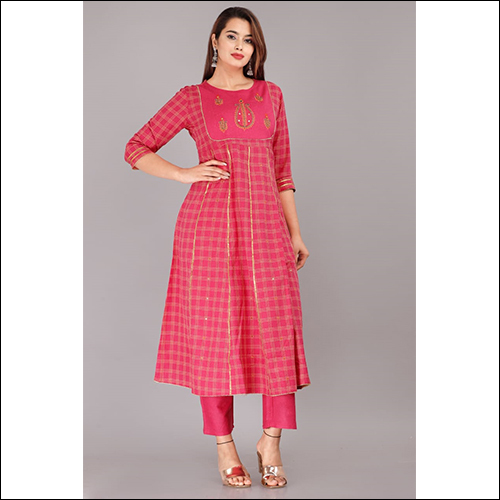 Pink Kurta With pant
