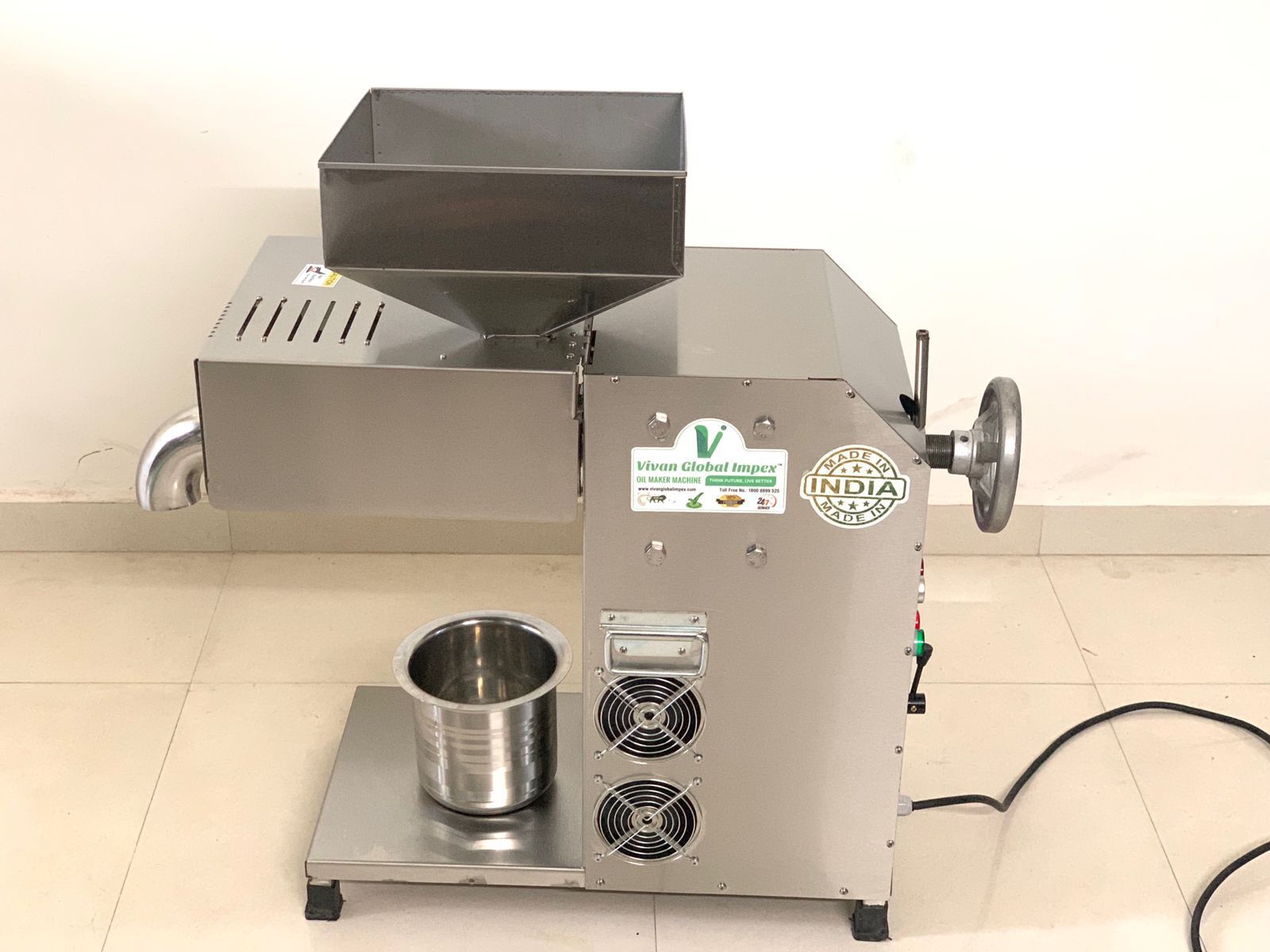 Cold Press Oil Machine 4500w