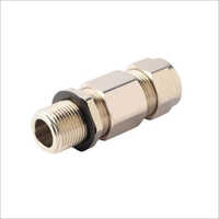 Brass Double Compression Cable Gland - Armored Cable, Industrial Application | Durable, Easy Installation, Excellent Performance