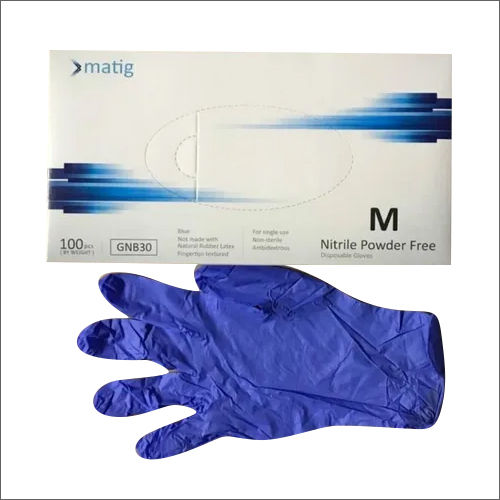 Blue Nitrile Hand Glove