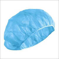 Disposable Bouffant Cap - Non Woven, 16 Inch Diameter, Blue Color | Unisex, Ideal For Hospitals And Clinics