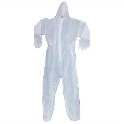 White Non Woven Long Sleeve Coverall