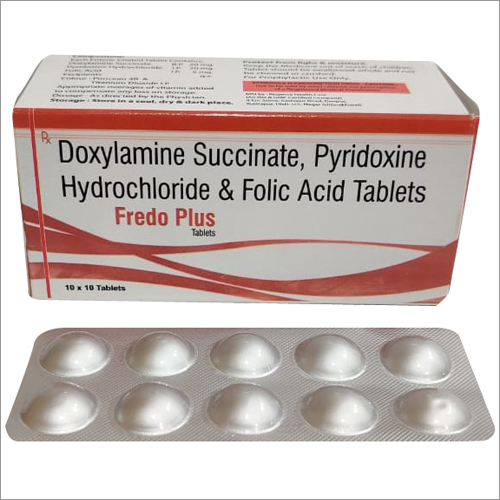 DOXYLAMINE SUCCINATE USP 20 MG. WITH PYRIDOXINE IP 20 MG. AND FOILC ACID IP 5 MG.