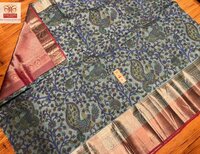 kanchipuram and kalamakari soft silk