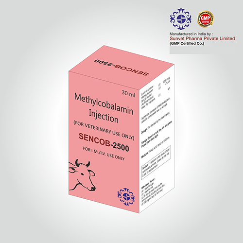 Methylcobalamin 2500mcg veterinary Injection in PCD Franchise on Monopoly Basis