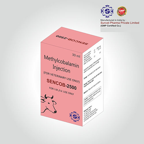 Methylcobalamin 2500mcg veterinary Injection in PCD Franchise on Monopoly Basis