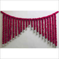 Sphinx Artificial Marigold Fluffy Flowers Grand Entrance Shamiyana Mandap Toran For Decoration Dark Pink (rani) - Use: Arts And Crafts