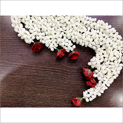 Sphinx Artificial Jasmine Buds And Rose Strings (Off-white And Red) Approx 2.5 Ft
