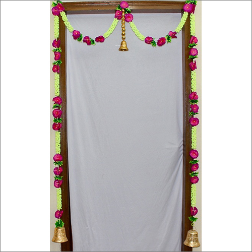 Sphinx Multicolored Artificial Jasmine (Mogra) Buds Flowers Garlands Door Toran Set Door Hangings For Decoration (Approx. 100 X 180 Cms) Size: 100X180