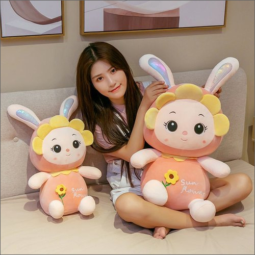 Sunflower Soft Doll Toy - Super Soft Plush Fabric, Customized Size, Various Colors | Light-Weight Foam Filling, Eye-Catching Designs
