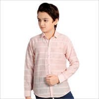 Pink Kids Party Wear Shirt