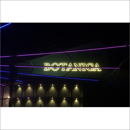 Side Glow LED Letter Board - Metal Body,  Industrial Application, Gray Finish | Energy-Efficient Illumination and Versatile Display Options