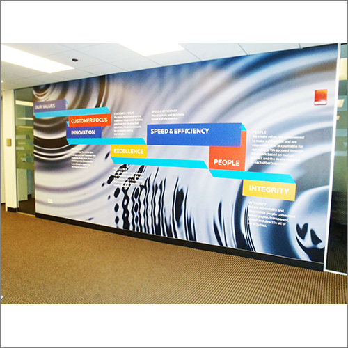 Wall Graphics Branding - Vinyl Wall Branding | Industrial & Commercial Application, Capacity: 1000-5000, Ideal for Promotion & Advertising