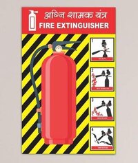 Fire Extinguisher Sign - Aluminum, 12x18 Inches, Glossy Red Finish | Wall Mount, Lightweight At 1.5 Lbs