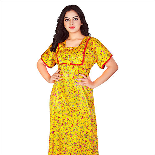 Cotton Ladies Embroidered Nighty, Size : XL, XXL, XXXL, Feature :  Anti-Wrinkle, Comfortable, Easily Washable at Best Price in Surat