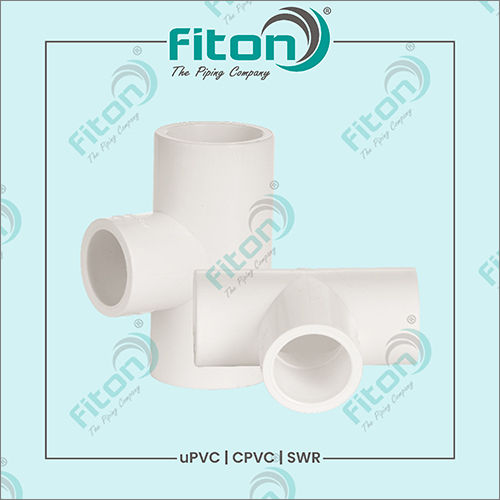 White UPVC Pipe Tee