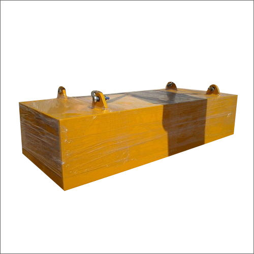 Permanent Suspension Magnet - 810g Yellow Rectangle | Industrial Use, Durable Design