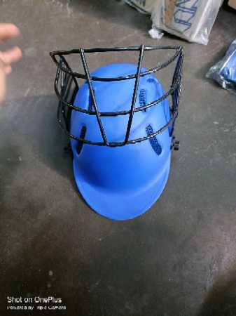 Blue Cricket Helmet