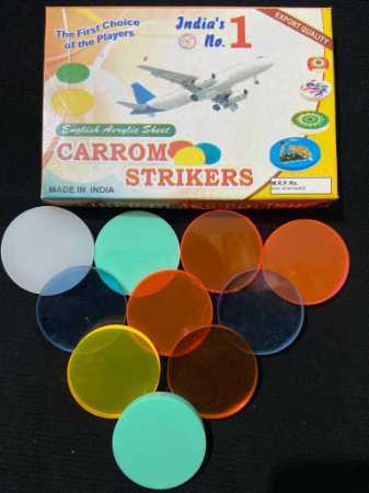 Striker Single - Plastic, 44 Size Big, Multicolour | Non-Electric Indoor Board Game Feature