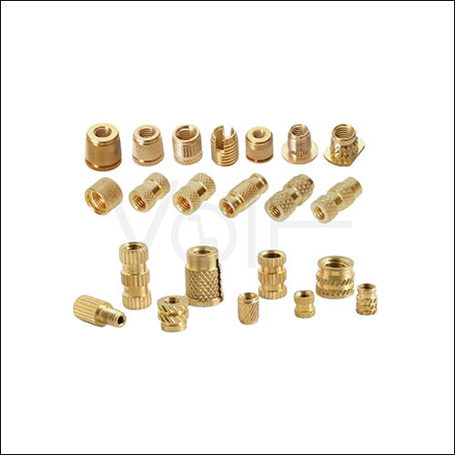 Brass Inserts - M3 to M12 Metric Size Range | Natural Finish, ISO 2768-1 Tolerance, Bulk Packaging for Industrial Applications