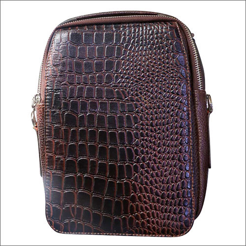 Brown Leather Side Bag