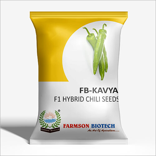 KAVYA F1 Hybrid Chili Seeds - 10 Grams | Shelf Life: 6 Months High-Quality Chili Type for Optimal Growth and Flavor
