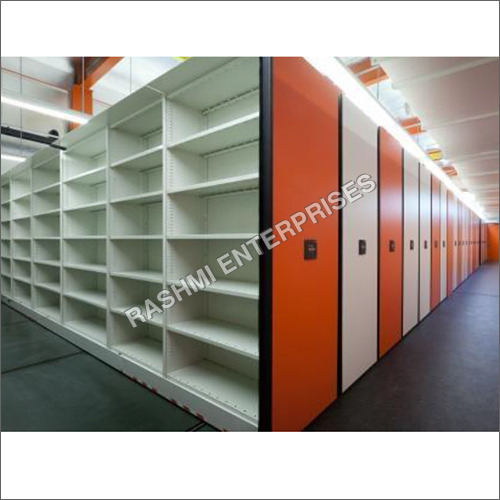 Office Mobile Compactor - Color: Off White & Orange