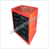 Steel Tool Trolley - Color: Red