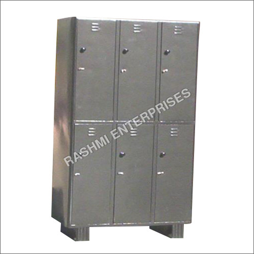 Industrial Staff Lockers With 6 Doors - Color: Silver