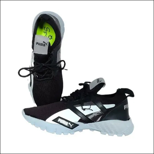 Casual Puma Shoes Of Black Color With Grey Sole For Boys For Running