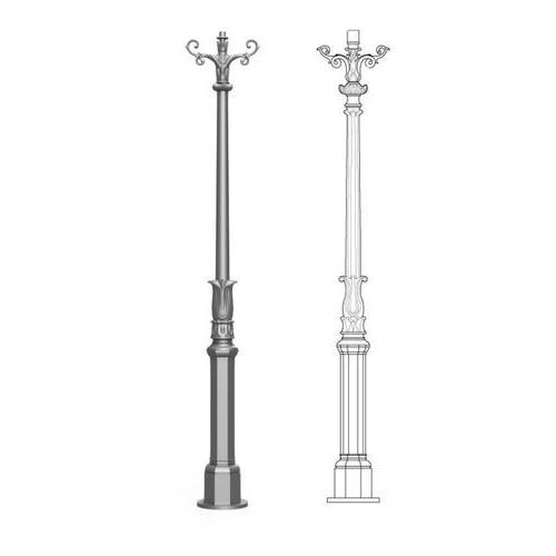 FRP Decorative Garden Pole