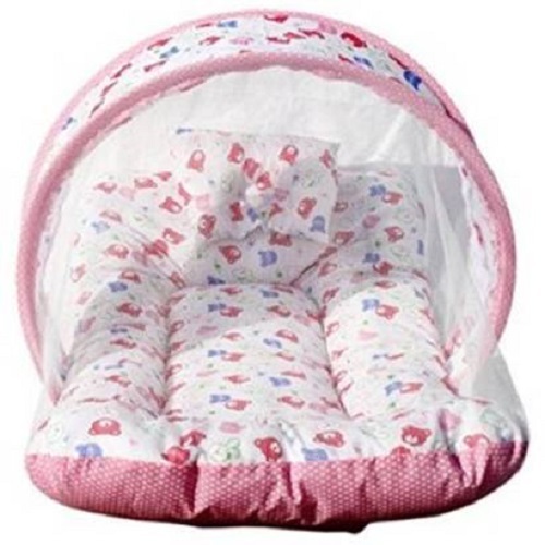 baby mosquito net pink cotton