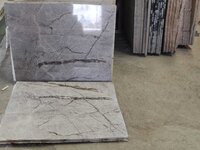 White feldspar slab
