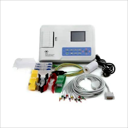 Plastic 3 Channel Ecg Machine