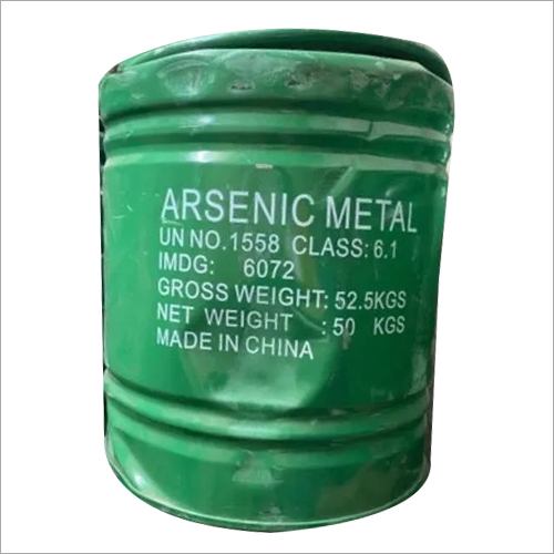 50 kg Arsenic Metal - Chemical Grade, Alloy for Pharmaceutical and Mining Applications | Features: Warranty Included, Weight: 50 Kilograms