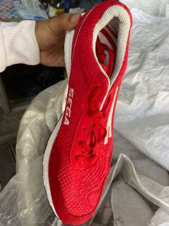 Running Shoes - Red Lace-Up Design | Men's Sport Performance Footwear for Enhanced Running Experience