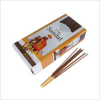 Vip Sandal Incense Sticks - Bamboo Material, Round Shape | Natural Sedative For Meditation, Promotes Peace, Cleanses The Mind