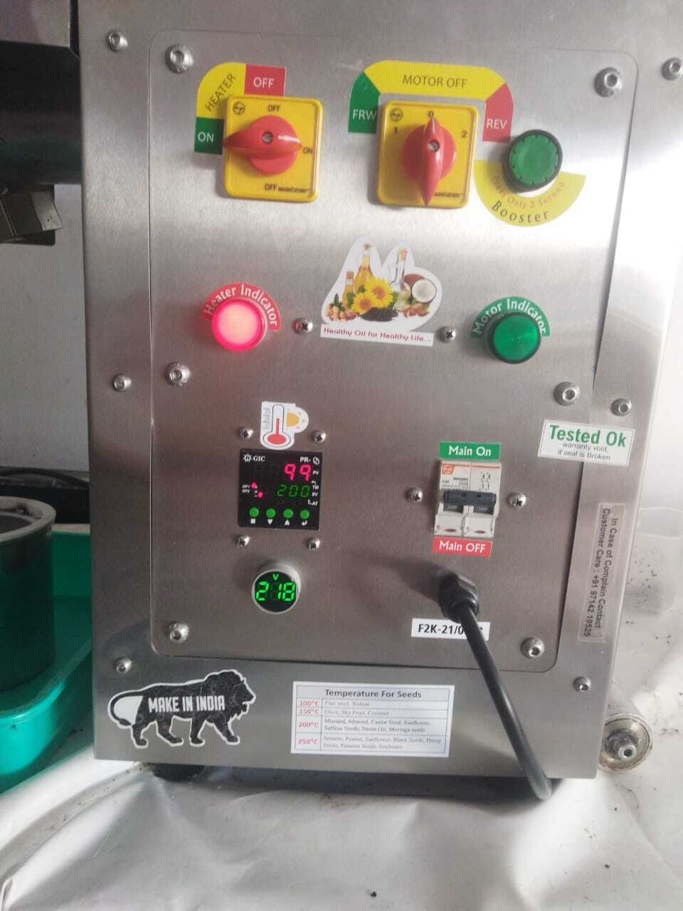 3600 watt Cold Press Oil Maker Machine