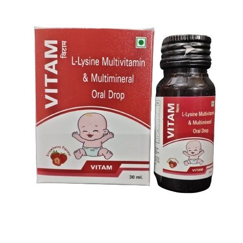 L-Lysine Multivitamin And Multimineral Oral Drop Ingredients: Vit-C