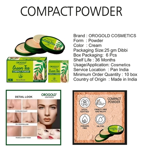 Green Tea Face Compact Powder