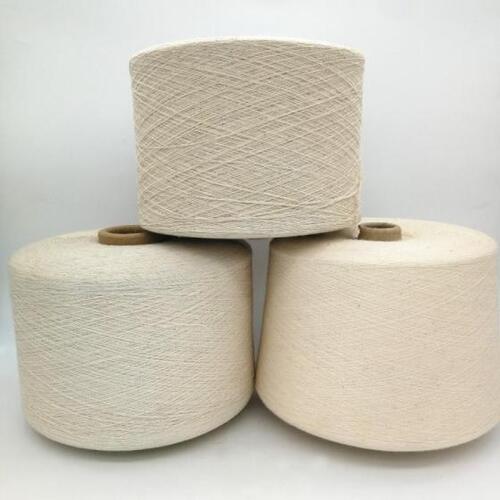 High Quality OE Yarn Cotton and Carbon Fiber Yarn - Cotton and Carbon Fiber Blend, Ne 10-40 Yarn Count, Off-white Color | Comfortable, Durable, Eco-friendly, Smooth, Soft Texture, Versatile