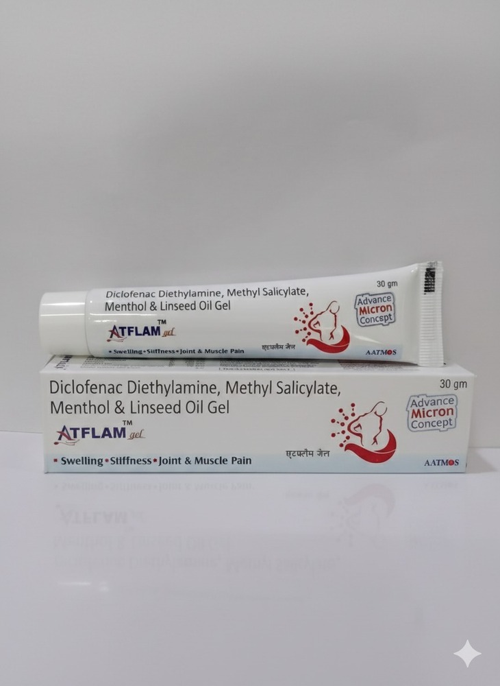 Diclofenac Dlethylamine Methyl Salicylate Menthol and Linseed Oil Gel - 30g | High Purity, Effective for Arthritis Pain Relief, Store in Cool Place