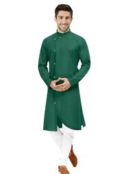 Collar Neck Cotton Straight Kurta and Pyjama Set